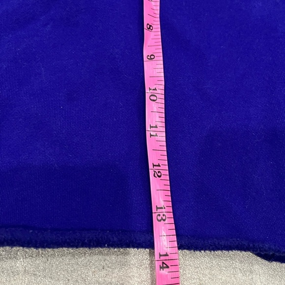 [M]TNA Purple Crew N LS Fleece Boyfriend Cropped Sweatshirt Relaxed rolled hem - Picture 6 of 9